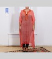 826 - Cappa con ricami, chiffon di seta