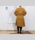 838 - Camicia lunga, puro cotone, a plissé
