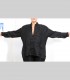 872 - Camicia-Giacca, seta fiori jacquard