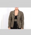 765 - Giacca tweed, pashmina, seta, fiocchi di lino