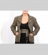 765 - Giacca tweed, pashmina, seta, fiocchi di lino