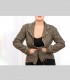 765 - Giacca tweed, pashmina, seta, fiocchi di lino