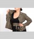 765 - Giacca tweed, pashmina, seta, fiocchi di lino