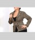 765 - Giacca tweed, pashmina, seta, fiocchi di lino