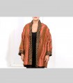 766 - Giacca kimono, broccato di seta e seta 21 grammi, collo a scialle