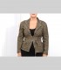 765 - Giacca tweed, pashmina, seta, fiocchi di lino