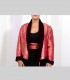 768 - Giacca kimono double face, broccato di seta e velluto di seta