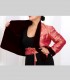 768 - Giacca kimono double face, broccato di seta e velluto di seta