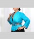 771 - Giacca kimono double face, broccato di seta e taffetà