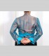 771 - Giacca kimono double face, broccato di seta e taffetà