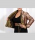 773 - Giacca kimono double face, broccato di seta e taffetà