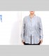 674 - Camicia, seta 21 grammi, collo coreano