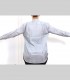 674 - Camicia, seta 21 grammi, collo coreano