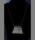 878 - Antico pendente giainista, argento fusione, Madurai, 19th secolo, India