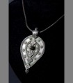 886 - Raro e antico pendente Lingam, argento, 18th secolo, India