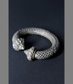 888 - Antico bracciale, argento fuso, deserto del Tar, 19th secolo, Pushkar