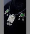 911 - Antica collana del Gujarat, argento, vetro di Aleppo, 19th secolo, India