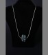 917 - Pendente di protezione, argento, turchese, Lhasa, 19th secolo, Tibet