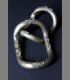 920 - Antica e rara coppia di cavigliere, argento, Bangalore, 19th secolo, India