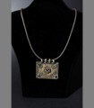 921 - Antico pendente-collana, argento, Mumbai, 19th secolo, India