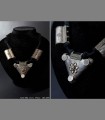 933 - Antica collana, argento, Jaipur, 19th secolo, India