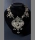 936 - Ancient and rare necklace in molten silver (late 18th century)