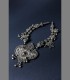 936 - Ancient and rare necklace in molten silver (late 18th century)