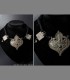 939 - Antique necklace with central medal and pair of peacocks (second half 19th century)