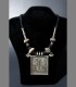 977 - Antica collana rituale, argento, Madurai, 19th secolo, India