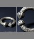 983 - Antico bracciale, argento, simbologie esoteriche, Rajasthan, 19th secolo, India
