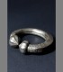 983 - Antico bracciale, argento, simbologie esoteriche, Rajasthan, 19th secolo, India