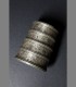 987 - Antico bracciale "slave" in argento, Madurai, 19th secolo, India