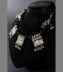 991 - Antica collana del Gujarat, argento, vetro di Aleppo, 19th secolo, India