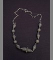 1021 - Antica e rara collana, argento, filigrana, Yemen