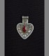 1044 - Pendente turcomanno, argento, corniola, Tekke, 20th secolo, Afghanistan