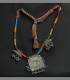 999 - An Antique Iconic Silver Ganesh Necklace with the prayer boxes