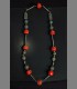 994 - VENDUTO Antica collana tibetana, corallo, perle, argento, turchese
