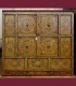 1206 - Antico mobile nobiliare tibetano, misure cm L136 x A130 x P52