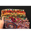 1233 - Pashmina and silk stole, printed batik