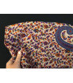 1237 - Pashmina and silk stole, printed batik