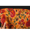 1239 - Pashmina and silk stole, printed batik