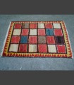 316 - Gabbeh "Mondrian", antico, a quadretti, misure cm 116 x 82